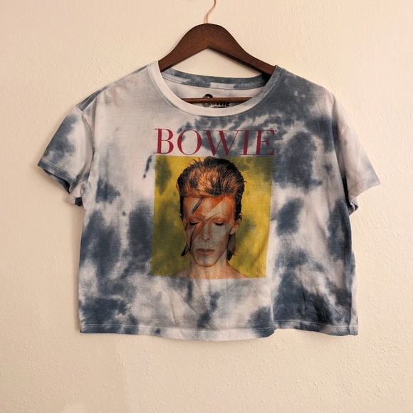 David Bowie Crop Top Tie Dye - Picture 4 of 8